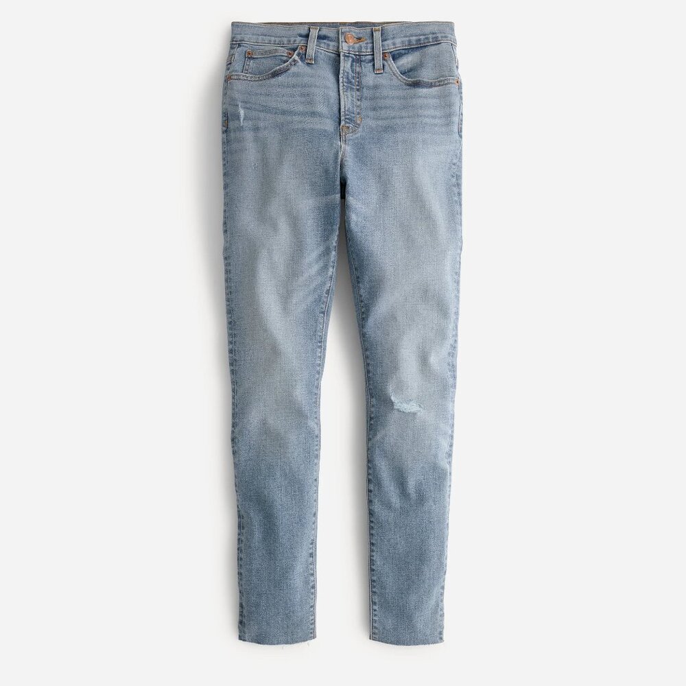 Jcrew Tall 10" toothpick jean in Mykonos wash